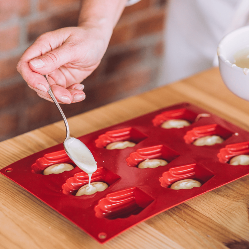 box madeleines pistache et chocolat blanc